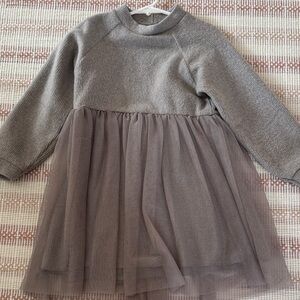 Zara Kids Gray Tulle Dress